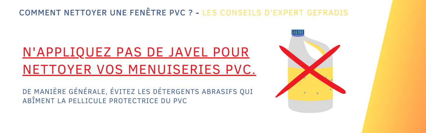 javel nettoyage pvc